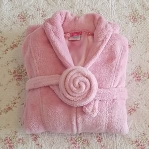 NEW Luxurious Soft Pink Chenille Wrap-Front Robe